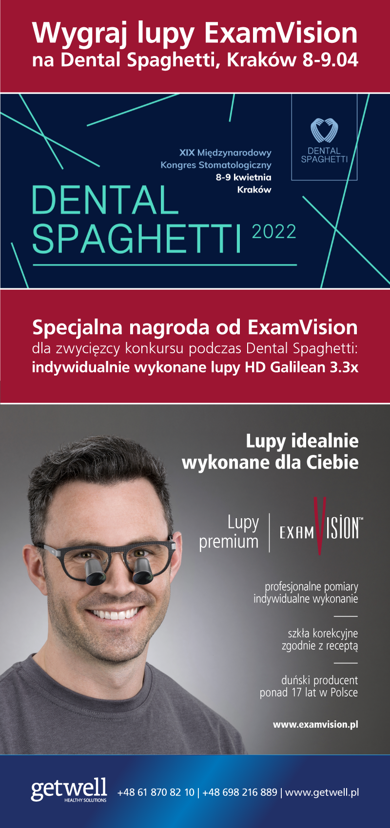Wygraj lupy ExamVision na Dental Spaghetti 2022